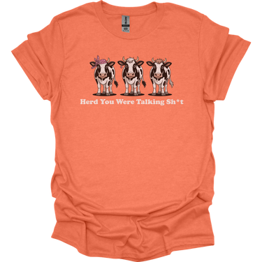 Herd You Were Talking Cows - Heather Orange